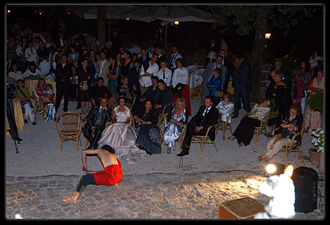 Samuele Farina durante lo spettacolo.